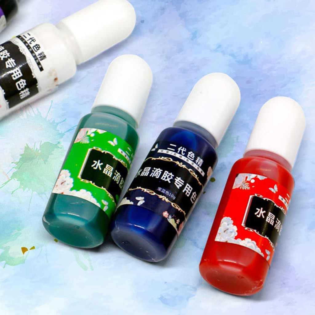 Set 12 Lọ Màu Pha Lê Làm Đồ Thủ Công