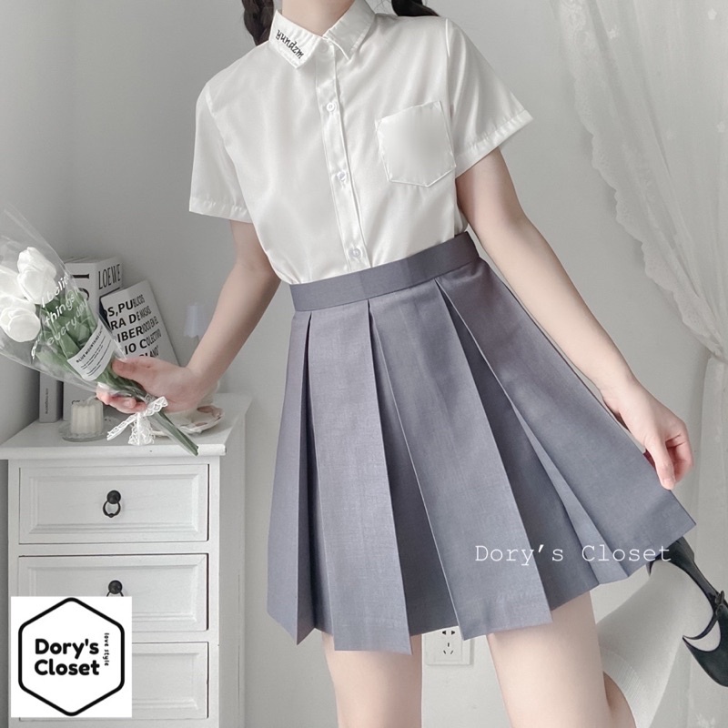 Váy JK xếp ly nếp rộng phong cách Nhật Bản Dory’s Closet