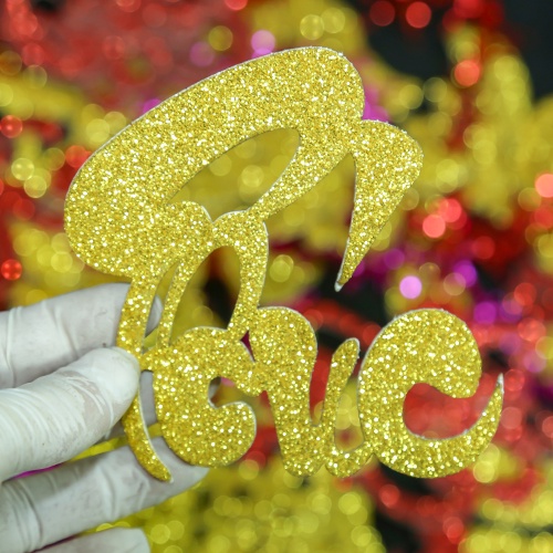 Chữ dán thư pháp kim tuyến-COMBO PhúcLộcThọ [trang trí dưa, dừa bưởi thư pháp ngày tết]ThanghaCalligraphy | BigBuy360 - bigbuy360.vn