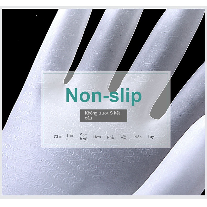 Găng Tay Cao Su Trong Suốt Dùng Rửa Chén Tiện Dụng