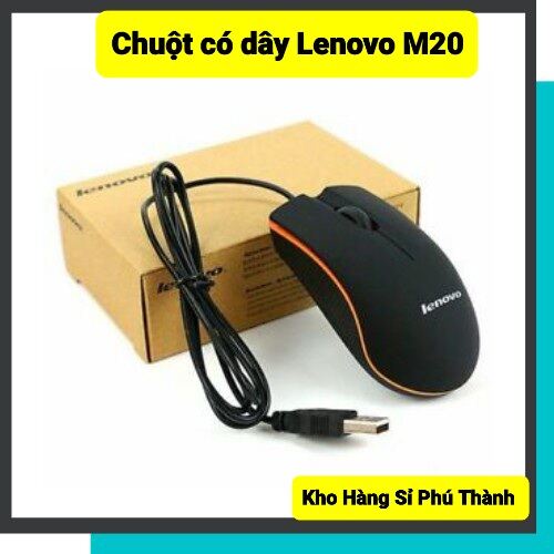 (Giá sỉ) Chuột dây máy tính Lenovo M20, chuột laptop có dây mini BH 12 tháng