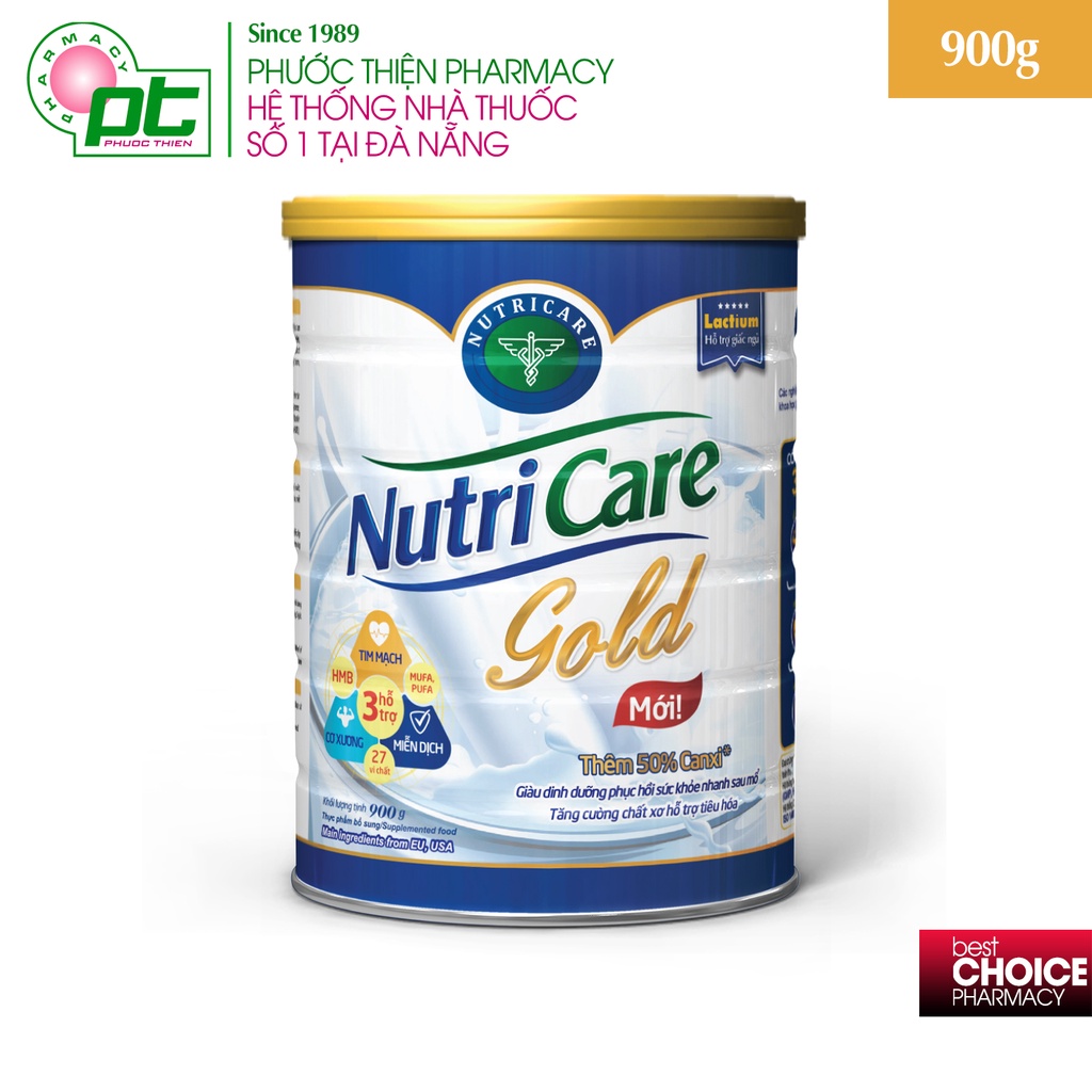 NutriCare Gold - Sữa Dinh Dưỡng Dành Cho Người Lớn Tuổi Lon 900g