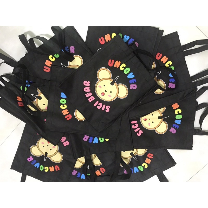 Tee basic đen Uncover chính hãng/Áo thun nam nữ