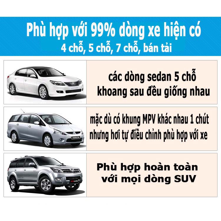 Đệm, Giường hơi cao cấp trên ô tô, xe hơi kèm gối + Tặng kèm bơm, dã ngoại, nằm