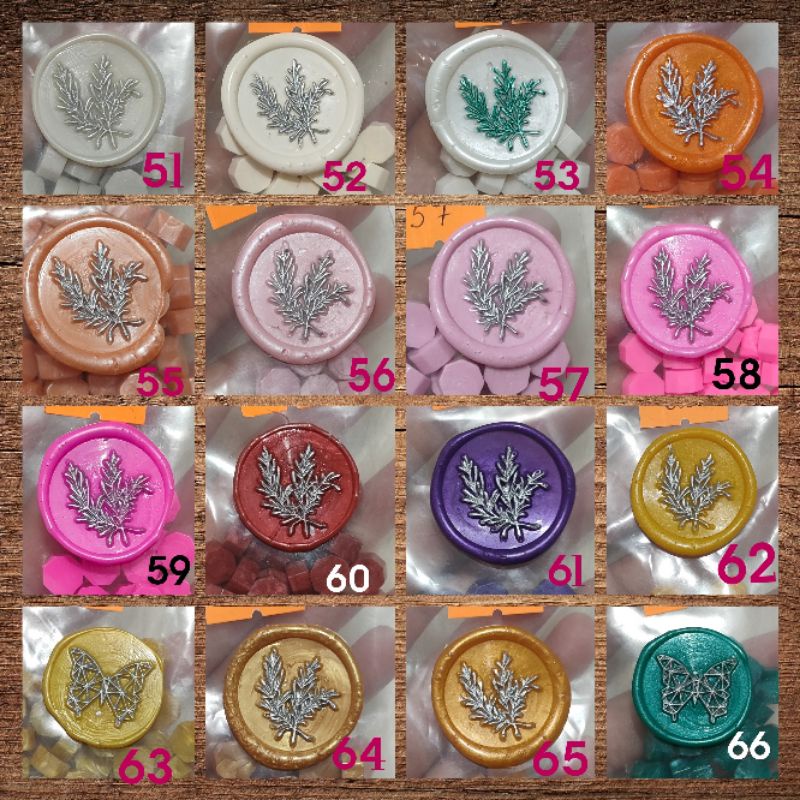 100 viên sáp niêm phong làm con dấu sáp.