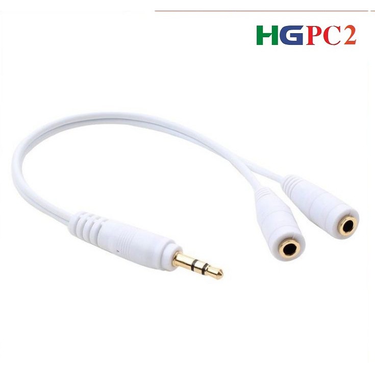 Chia tai nghe 1 ra 2 đầu Audio 3.5mm