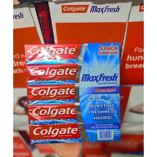 Kem đánh răng Colgate Max Fresh With Whitening Breath Strips 215g