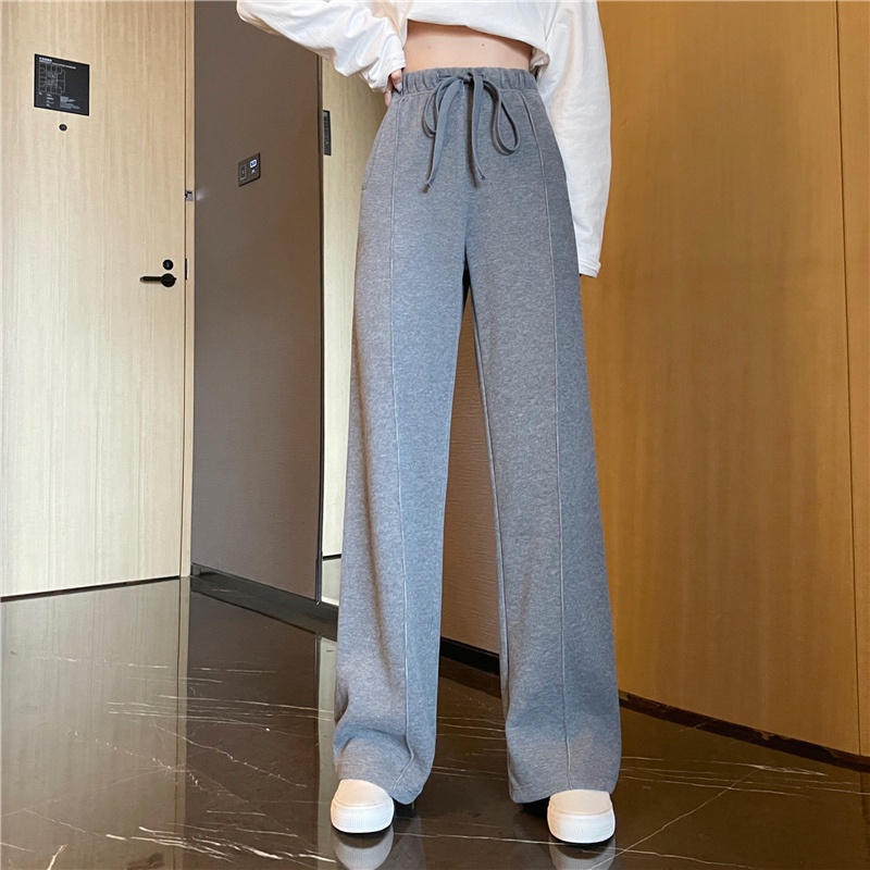 Quần Dài Nữ Ống Rộng Thời Trang Phong Cách Hàn Quốc