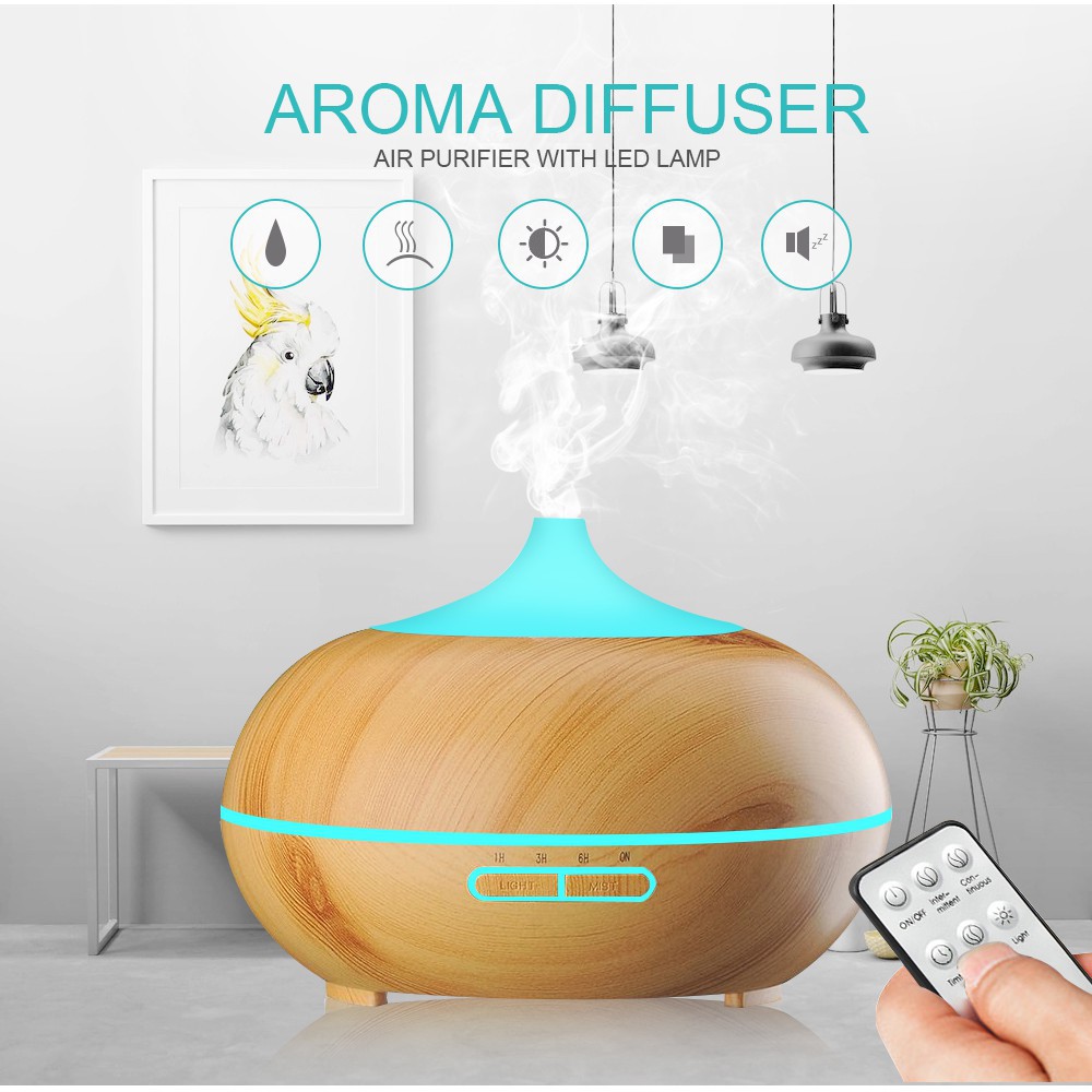 XẢ KHO 3 NGÀY MÁY KHUẾCH TÁN TINH DẦU BÍ NGÔ (Kèm Điều Khiển) Aroma Life