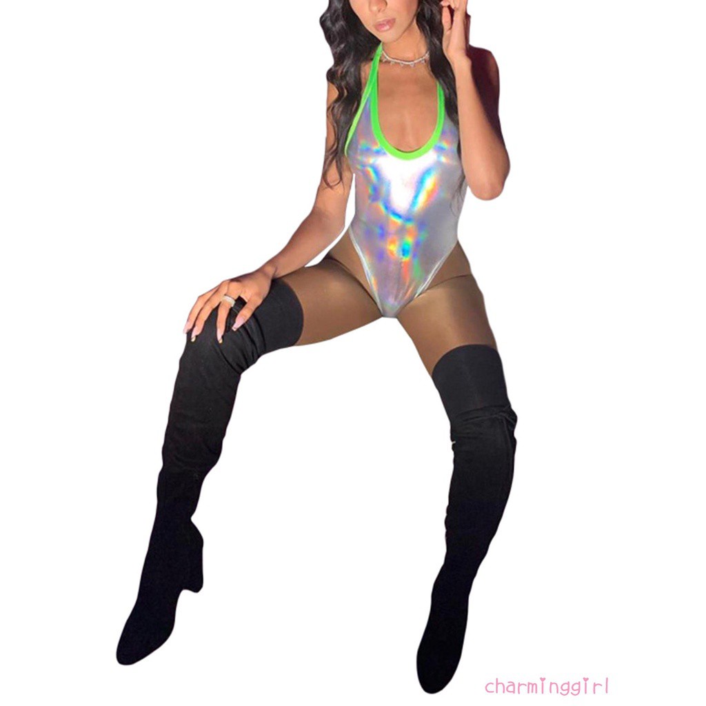 Bộ Đồ Bơi Một Mảnh Màu Laser Thoáng Khí Thời Trang Mùa Hè Cho Nữ | BigBuy360 - bigbuy360.vn