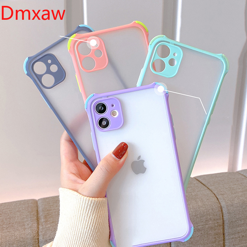 Ốp lưng màu xỉn chống sốc cho Realme C12 C11 C15 6 Pro 6s Narzo 20