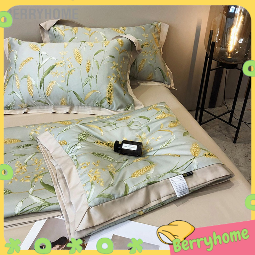Máy điều hòa không khí mùa hè Quilt có thể giặt được in Nhuộm chăn cho phòng ngủ BerryHome~