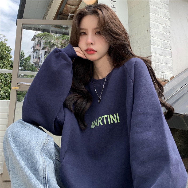Áo sweater tay dài dáng rộng thiết kế mới thời trang mùa thu dành cho nữ
 | BigBuy360 - bigbuy360.vn