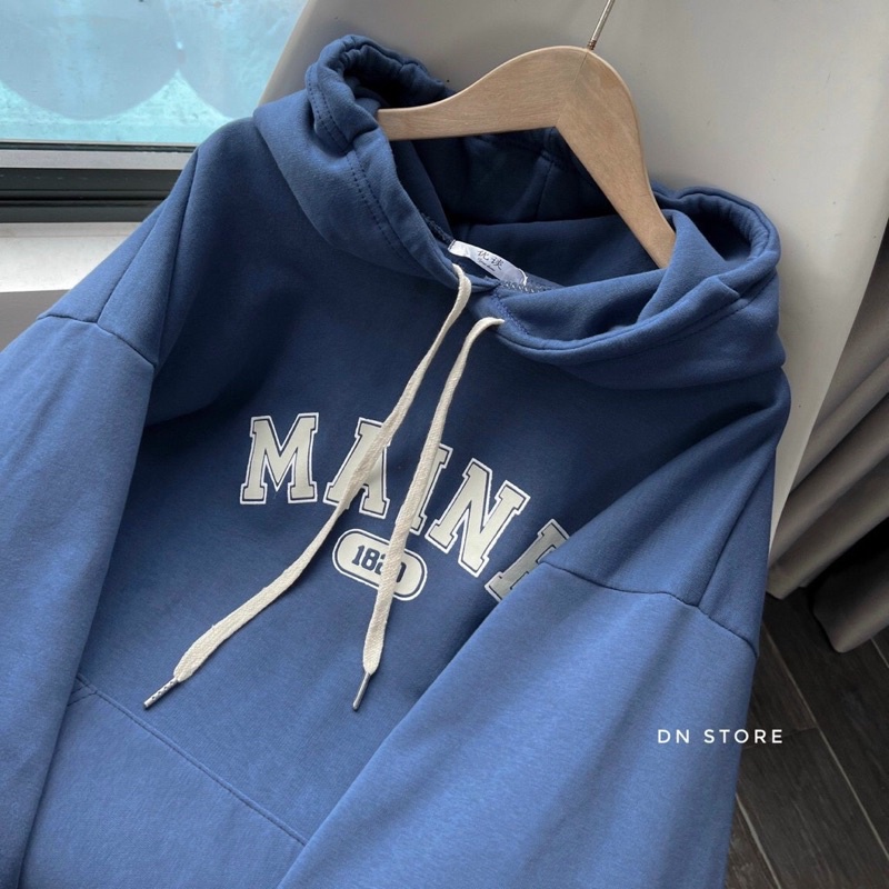[ Rẻ vô địch ] Áo hoodie form rộng muc hai lớp - MAINE