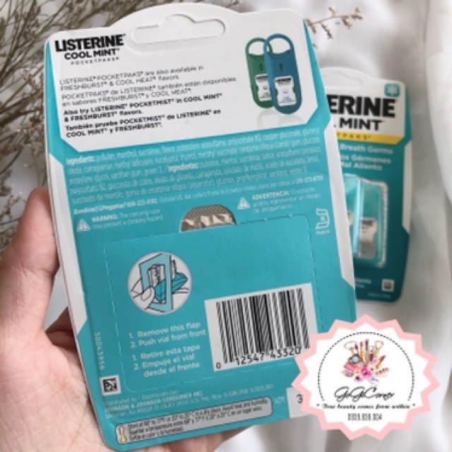 PHIM NGẬM THƠM MIỆNG, DIỆT KHUẨN LISTERINE COOL MINT POCKETPAKS