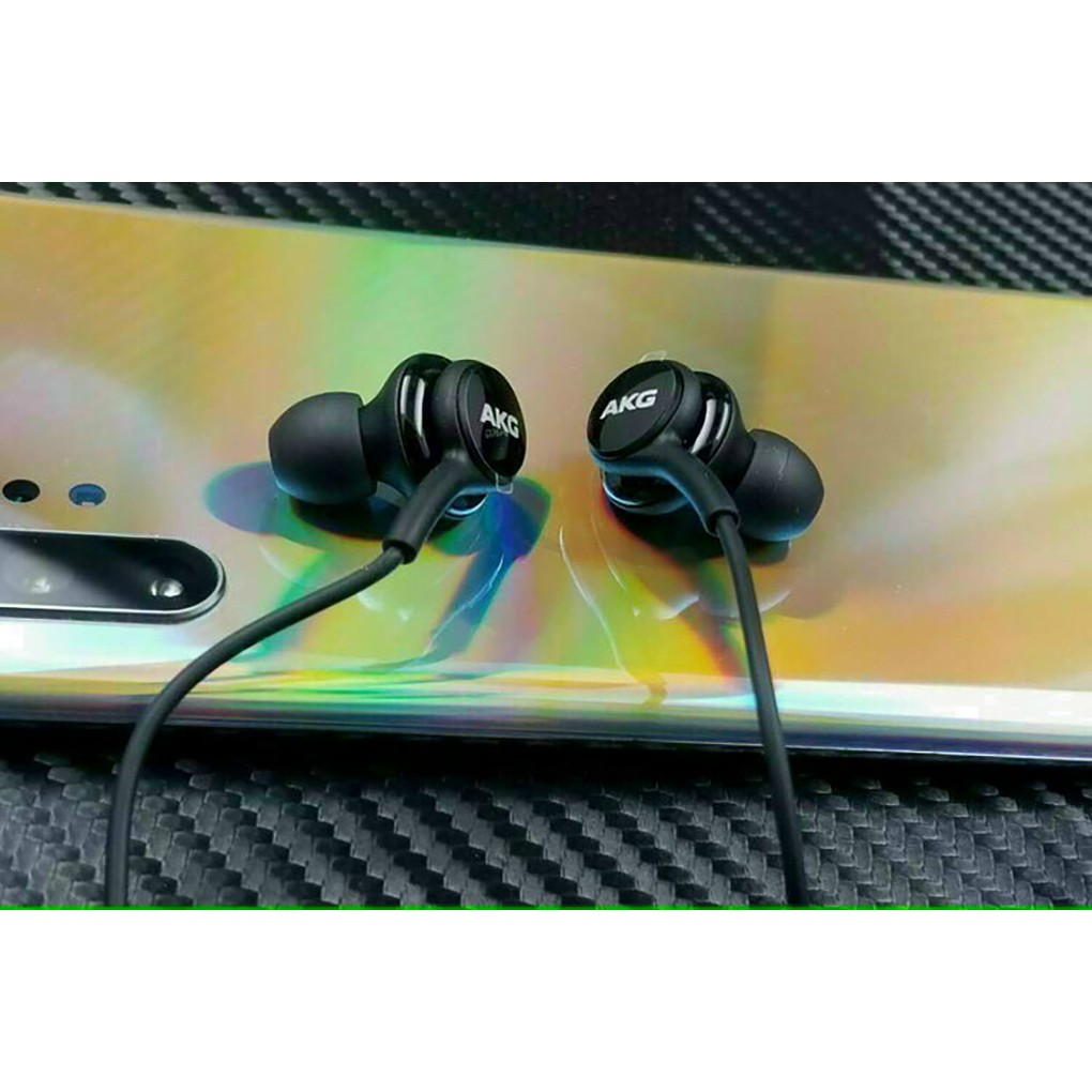 Tai Nghe Samsung Note 10, S20 AKG Dây Dù Chân Type-C Zin Chính Hãng + Tặng 4 Nút Tai Phụ