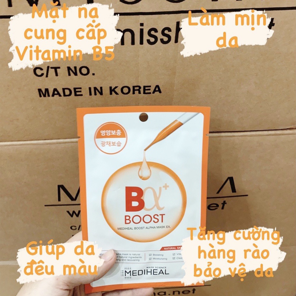 Mặt nạ Mediheal Alpha Mask EX 23ml cấp ẩm, dưỡng da Hàn Quốc chính hãng