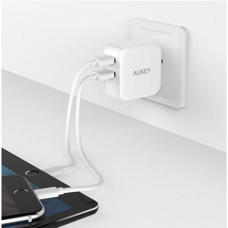 SẠC NHANH AUKEY 2 CỔNG PA-U38 24W