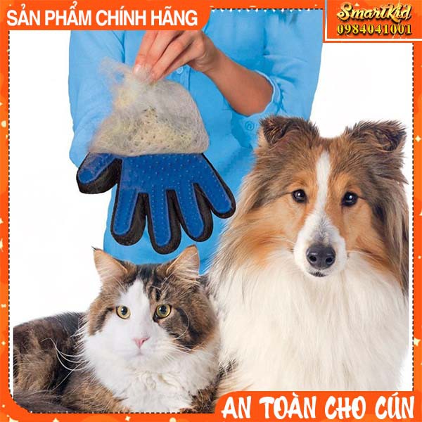 Găng Tay Chải Lông, Lấy Lông Rụng Cho Chó Mèo