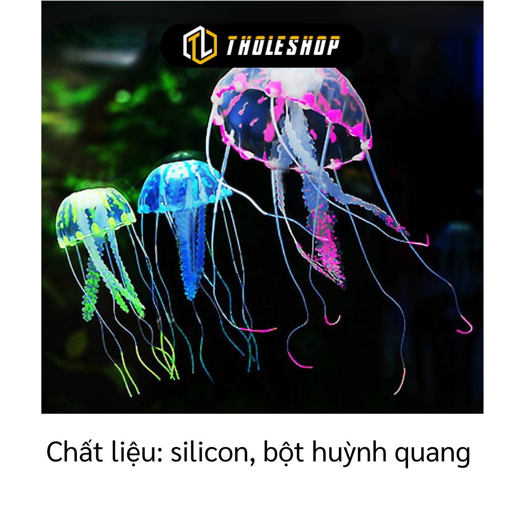 Sứa Giả - Sứa Trang Trí Bể Cá Xinh Xắn, Phát Sáng Nhiều Màu 4942
