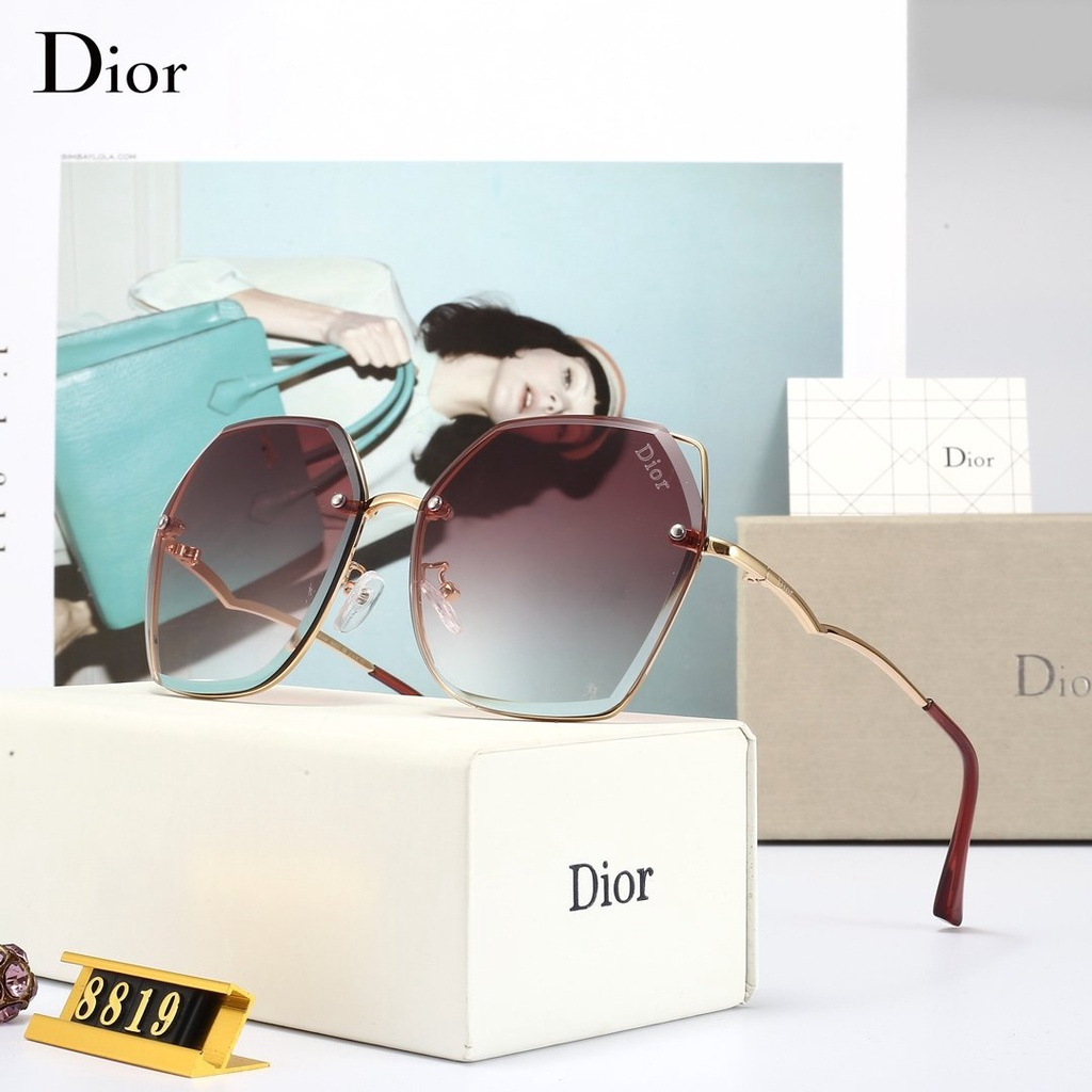 Dior_ Kính râm hàng hiệu dành cho nam và nữ Polarized chính hãng (Có hộp và hộp đựng kính)