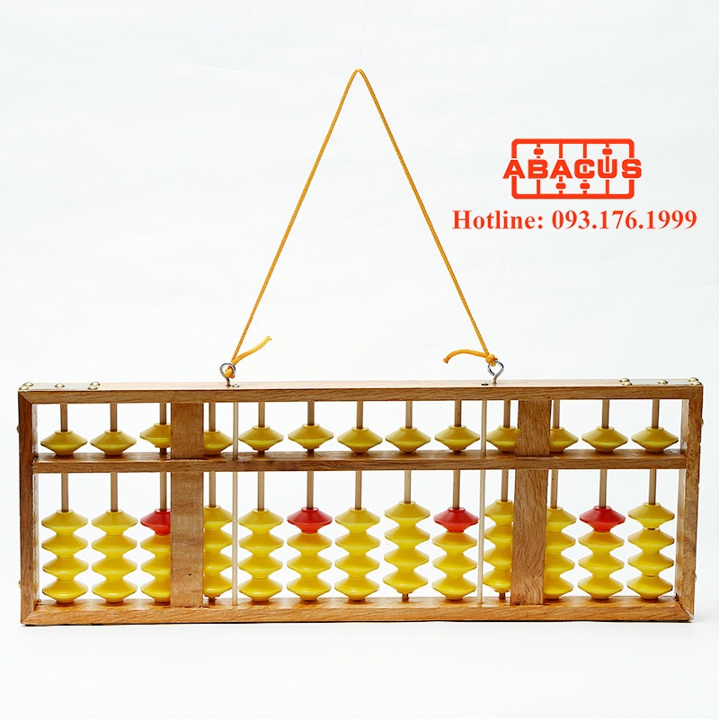 Bàn tính Soroban giáo viên 13 cột treo tường - Chuyên sỉ lẻ bàn tính gẩy cho bé học, mix màu và in logo theo yêu cầu