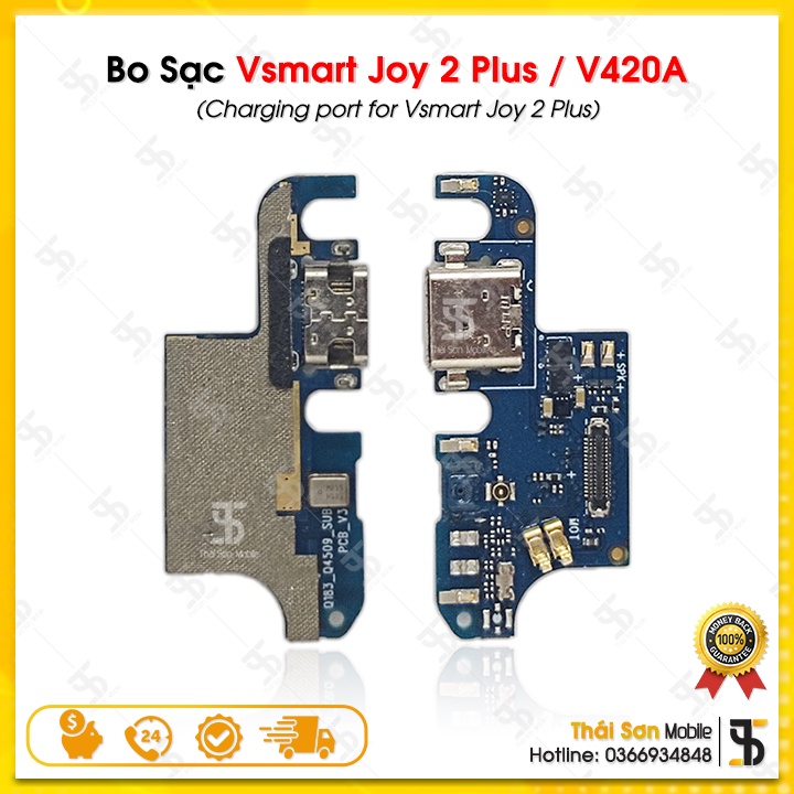 Cáp Chân Sạc Vsmart Joy 2 Plus / V420A - Cụm Bo Mạch Sạc / Đuôi Sạc Điện Thoại Vsmart Joy2+ Zin Bóc Máy