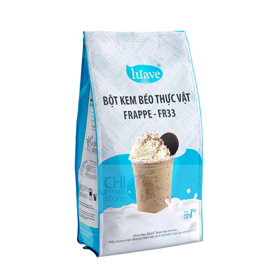 Bột kem béo thực vật FR33 Luave 1kg - Cloudmart chuyên nguyên liệu pha chế