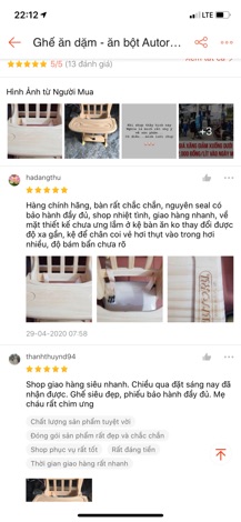 Ghế Gỗ Ăn Bột Autoru Cho Bé