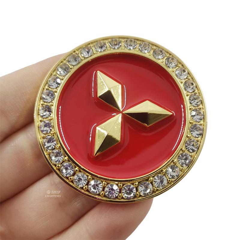 1 Miếng dán kim loại hình logo Mitsubishi MITSUBISHI trang trí xe hơi