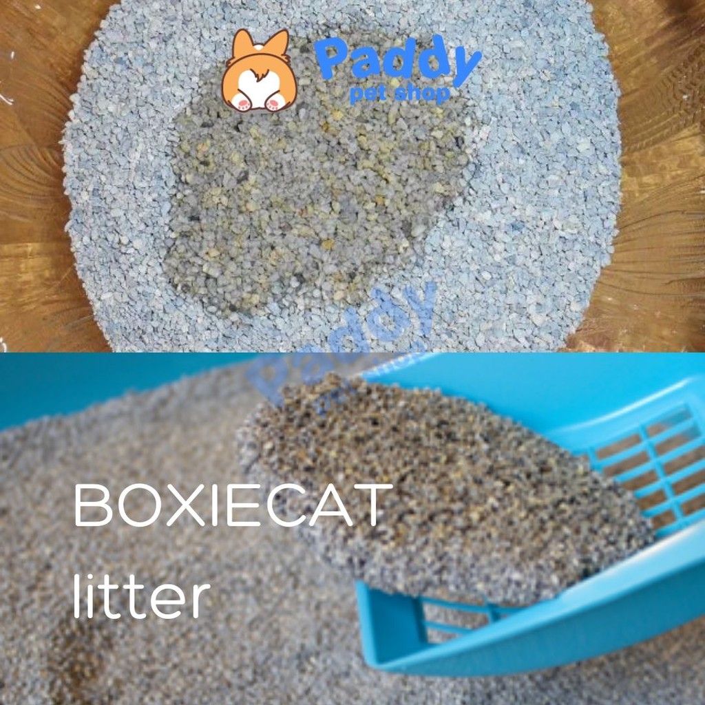 Cát Vệ Sinh BoxieCat USA Sỏi Mịn Tự Nhiên Siêu Khử Mùi Cho Mèo [16L]