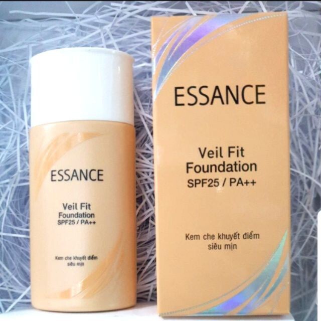 Kem che khuyết điểm Essance siêu mịn Veil Fit Foundation SPF25 PA++ 30g màu da tự nhiên 21 Mys Cosmetics