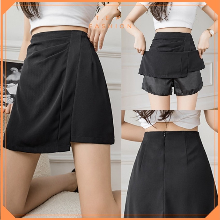 Chân Váy Nữ Ngắn Kiểu Nhún Vạt Chéo TEP FASHION CVN0861 | BigBuy360 - bigbuy360.vn