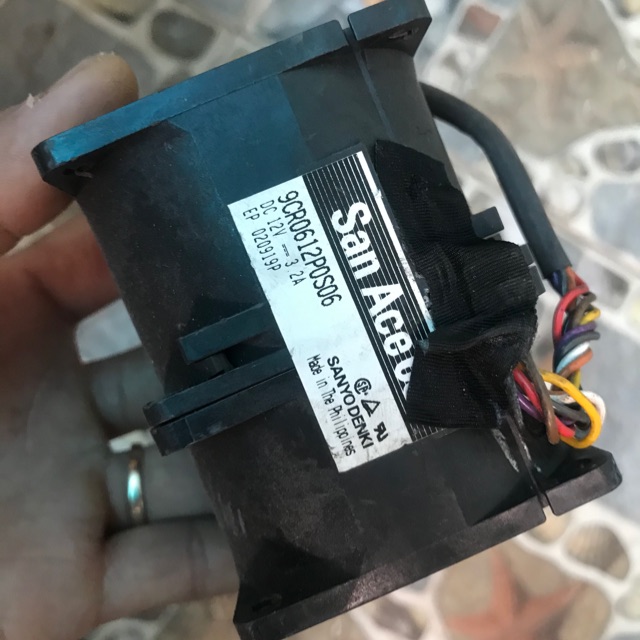 Quạt bộ đôi san ace 60 12v 3.2A, hút thổi 6x8cm