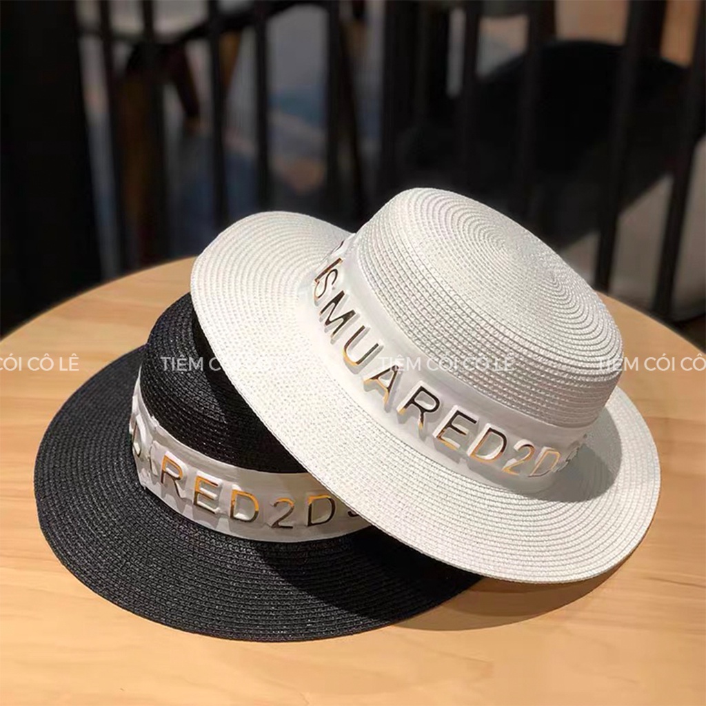 Nón gaucho viền chữ sang chảnh, mũ nữ phụ kiện thời trang đi biển, chụp ảnh - Tiệm Cói Cô Lê