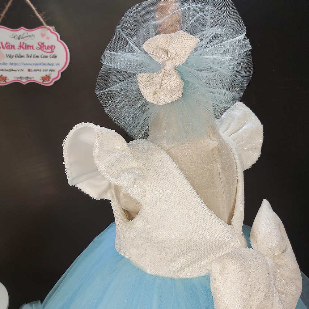 Đầm big size cho bé từ 9-50kg tặng kẹp tóc xinh