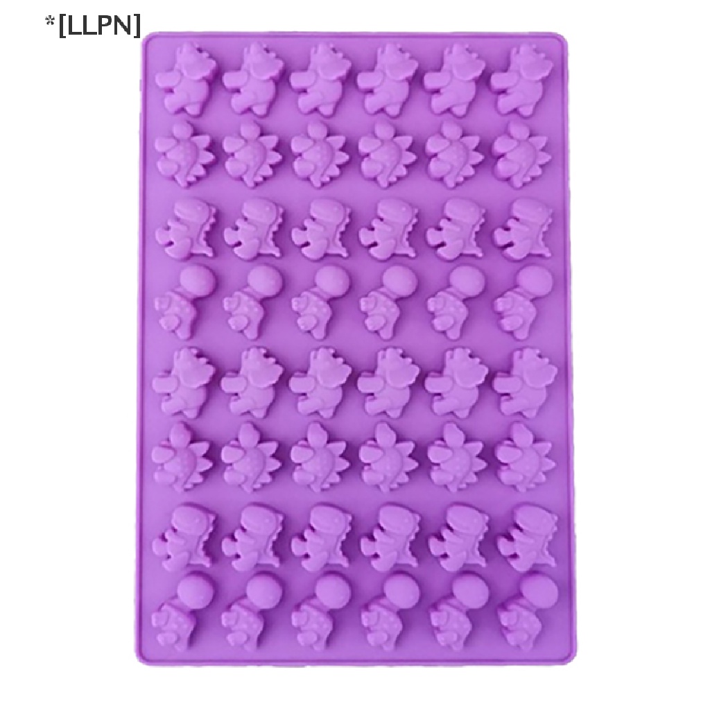 Khuôn Silicon Mềm Làm Đá / Sô Cô La / Kẹo Hình Khủng Long 48 Lỗ