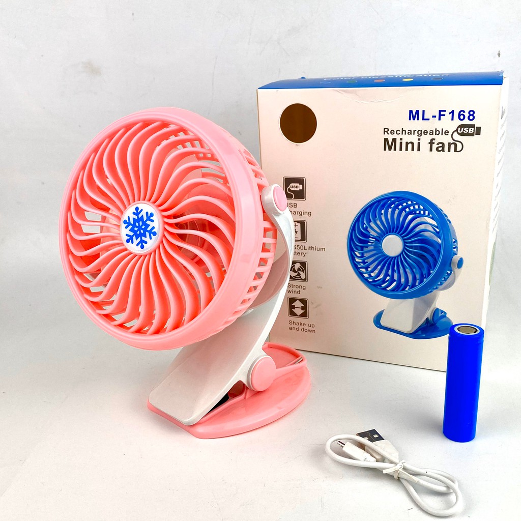 Quạt Kẹp Mini Gutek F186 3 Chế Độ Gió Sạc Pin Tích Điện Có Thể Dùng Để Bàn, Kẹp Bàn Hoặc Nôi Em Bé , Hàng Chính Hãng | BigBuy360 - bigbuy360.vn
