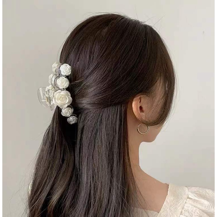 Kẹp Tóc Hình Hoa Trà Cỡ Lớn Phong Cách Nhật Hàn Xinh Xắn Cho Nữ