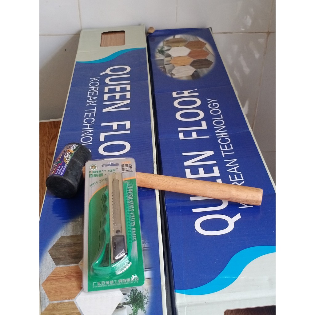 Combo búa ,dao. Dụng cụ làm sàn nhựa , sàn gỗ, lam sóng.