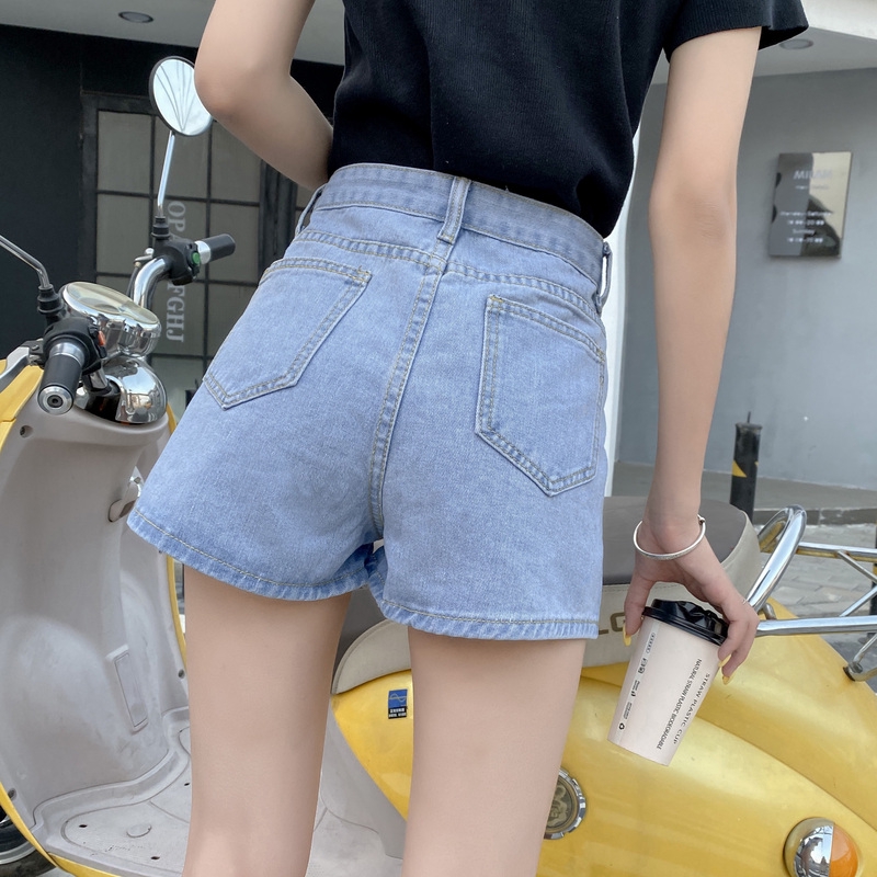Quần Đùi Denim Lưng Cao Thời Trang Dành Cho Nữ | BigBuy360 - bigbuy360.vn