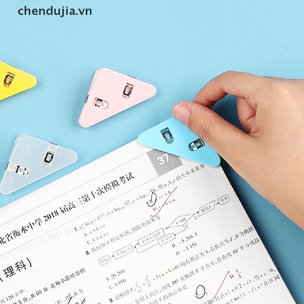 Bộ 5 Kẹp Giấy Hình Tam Giác Nhiều Màu Sắc