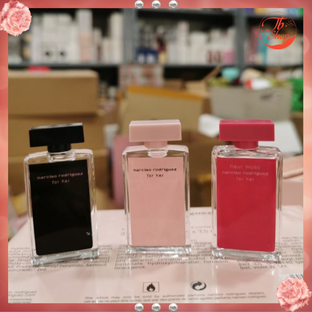 (cao cấp) Set Bộ Nước Hoa Narciso Rodriguez for her mini 3 chai chính hãng | Thế Giới Skin Care