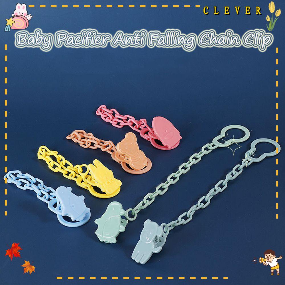 Kẹp Ti Giả Chống Thất Lạc Nhiều Màu Sắc Họa Tiết Hoạt Hình Dễ Thương Cho Bé