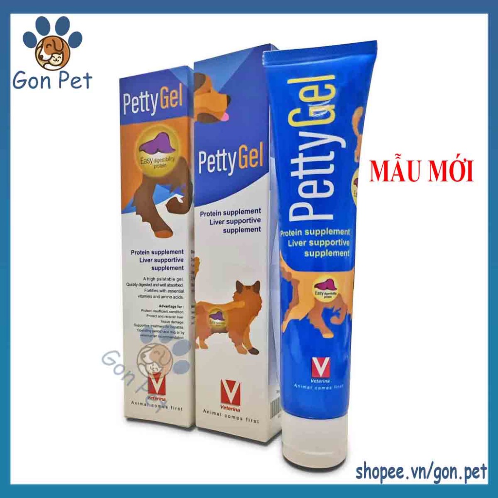 Petty Gel - Gel Dinh Dưỡng, Giải Độc Gan, Bổ Sung Protein, Dễ Tiêu Hóa Cho Chó Mèo