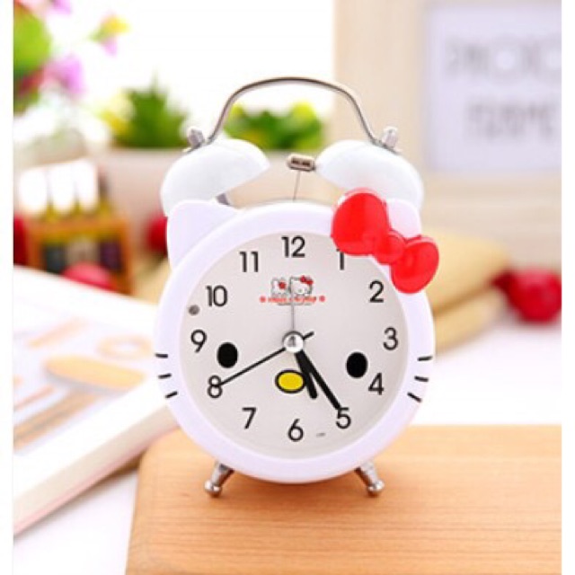 Đồng hồ báo thức hello kitty