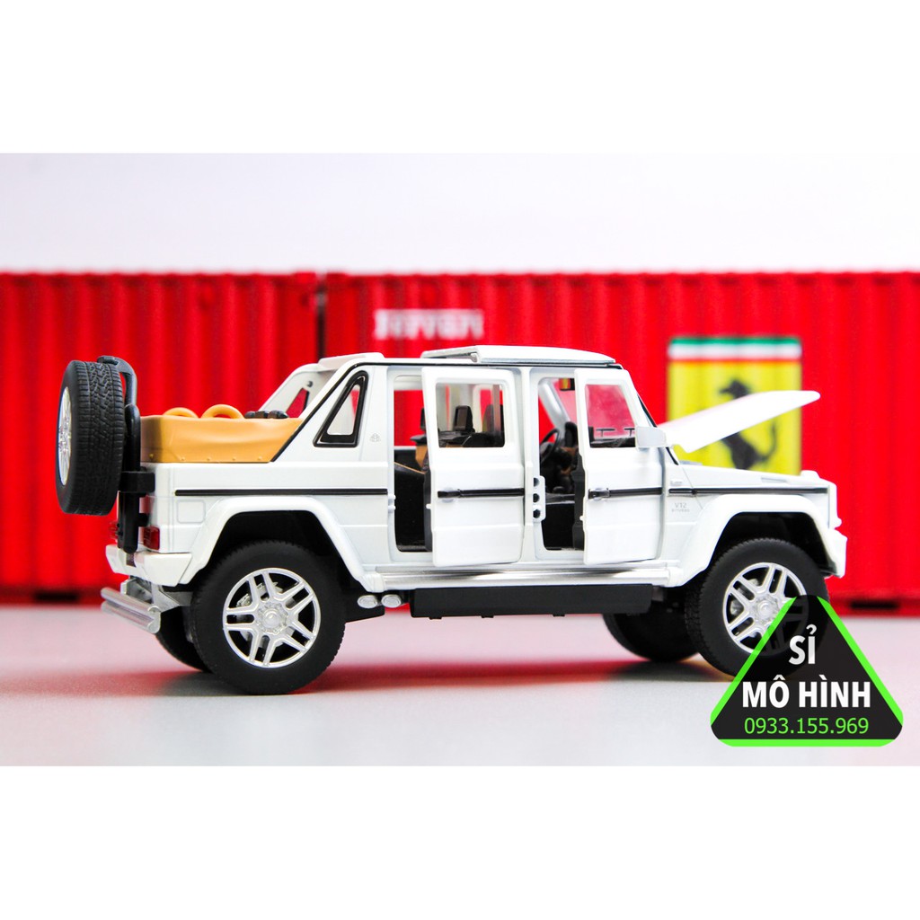 [ Sỉ Mô Hình ] Mô hình xe Mercedes Maybach G650 Landaulet 1:32 Trắng