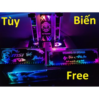 PSU Trang Trí Máy Tính 2 Lớp - Khắc Theo Yêu Cầu Free