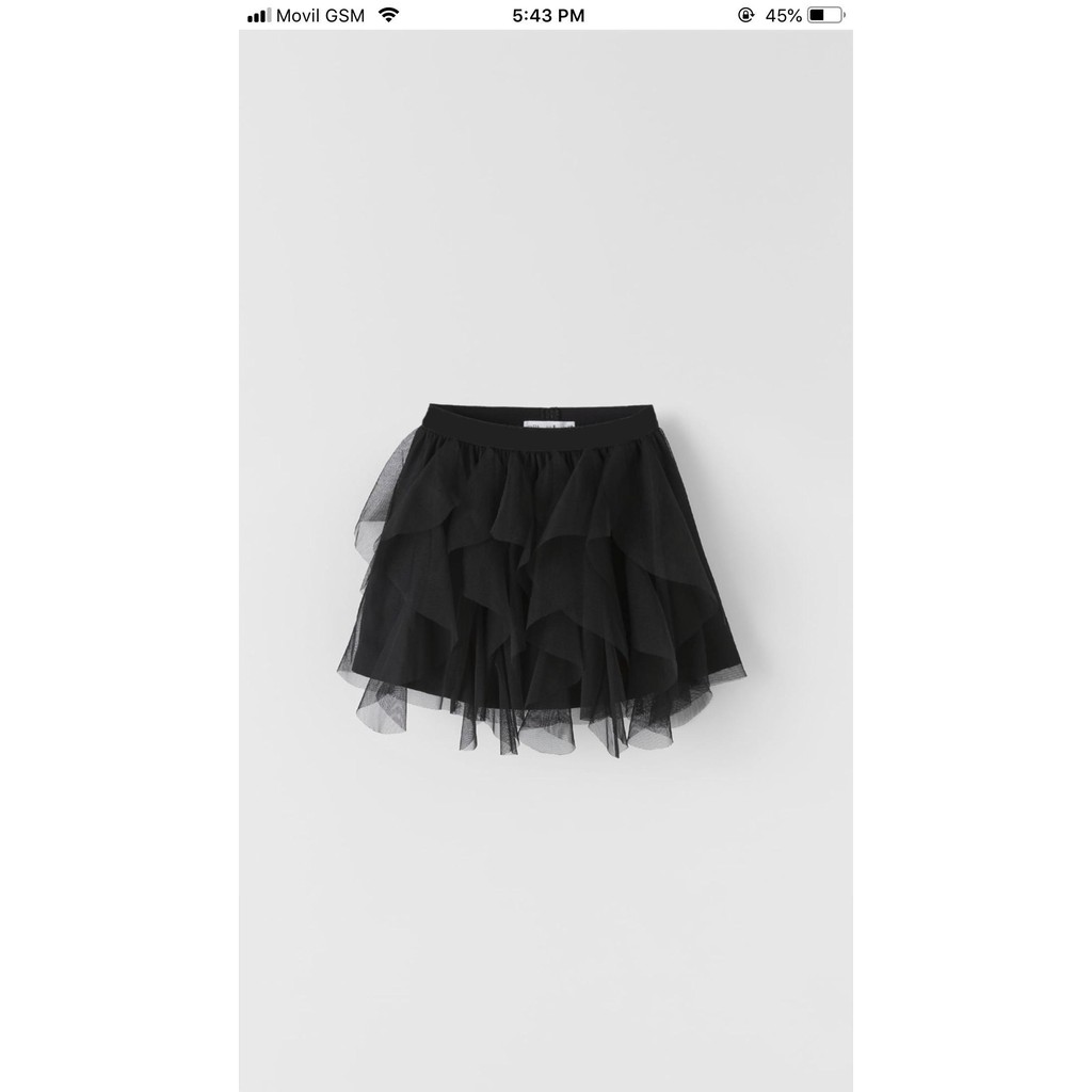 CHÂN VÁY REN ĐEN BÉ GÁI ĐẠI ZARA