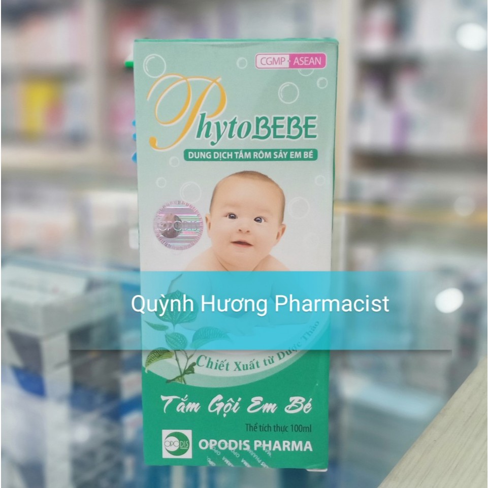 Sữa tắm PHYTOBEBE 100ml trị rôm sẩy,ngứa da ở trẻ